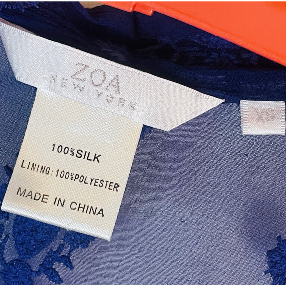 Anthropologie ZOA Womens XS Sheer Silk Purple Wrap Crop Dolman Blouse Boho Top - Picture 11 of 12